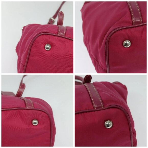 PRADA Tote Bag Nylon 2way Pink Silver Auth - Picture 16 of 16
